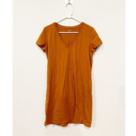Madewell vintage v-neck t shirt dress golden pecan - Picture 4 of 7
